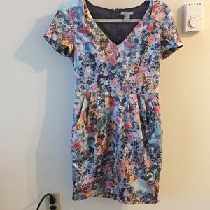Summer silky cocktail dress